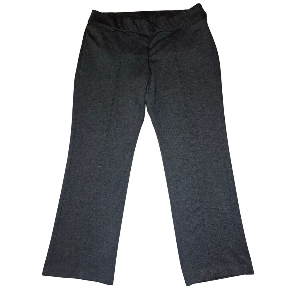 Lane Bryant Women’s Pull On Ponte Knit Pant Size 22 Gray Straight Leg Seam